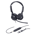 Diadema Alámbrica UH42 SE Dual de Yealink Certificada para Microsoft Teams con USB-C/A