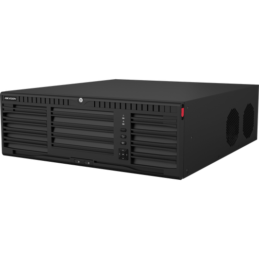 [AcuSeek] NVR 32 Megapixel (8K) / 64 Canales IP / AcuSense / ANPR / Conteo de Personas / Heat Map / 16 Bahías de Disco Duro / 2 Tarjetas de Red / Soporta RAID con Hot Swap / 2 HDMI en 8K / Soporta POS / Alarmas I/O / ACU