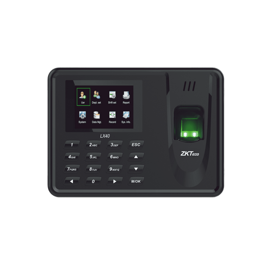 Lector de Huella con Teclado para Control de Asistencia, 500 Huellas, Genera Reporte por USB en Excel, Descarga mediante memoria USB /  (solo en idioma ingles)