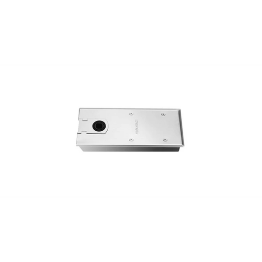 Bisagra de piso, / Cierrapuertas DC450 / Para Puertas de Doble Acción hasta 120 kg / Ángulo de Apertura 130° / Ajuste de Velocidad de Cierre y Latch