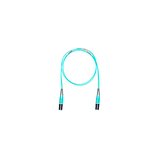 Jumper de Fibra Optica Multimodo 50/125 OM4, LC-LC Duplex, OFNR (Riser), Color Aqua, 30 Metros