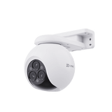 Cámara PT / Wi-Fi / Triple Lente / Panorámica 360° / Resolución 2k+ / Visión Nocturna a color  / IA Detección de Humanos y Vehiculos / Alarma con Sirena y Luz / IP67