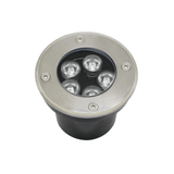 Luminario Empotrar en Piso / Uso en Exterior IP66 / Multivoltaje 110-240V~ 60Hz / Temperatura de Color 6500K  / Ángulo de Luz 36° / Aleación de Aluminio y Vidrio Templado / No Dimeable
