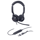 Diadema Alámbrica UH44 Dual UC de Yealink con Conectividad USB-C/A y Amplia Compatibilidad