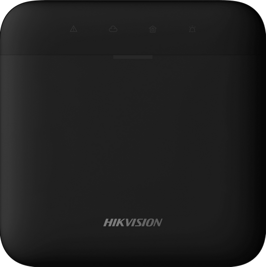 (AX PRO) Panel de Alarma Inalámbrico de Hikvision / Color Negro / Soporta 48 Zonas / Wi-Fi y Ethernet / Incluye Batería de respaldo / Compatible con los Accesorios AX PRO