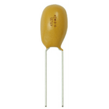 Capacitor de Tantalio de 2200nF , Emplomado sólido de 25 Vcc