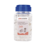 Bote con 100 Piezas de Plug Modular RJ45 / Cat 5e / Chapado en Oro a 15 Micras / Sin Blindaje / Facil Instalación / Uso Interior / Soporta Norma TIA-568B / Cumple con RoHS 2.0