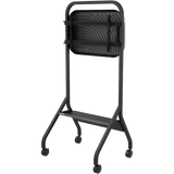Carro Móvil para Pantalla Plana / 43" a 75"+ Displays / Altura Ajustable 49.8"-65.8" (126.5-167.1 cm) / Capacidad 150 lb (68 kg) / 4 Ruedas Dobles 4" (102 mm) / Gestión de Cableado Interno / Estructura Tubular / Incl