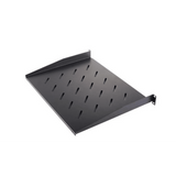 Charola para Soportar Equipos en Rack de 19" / Profundidad de 35 CM / Color Negro / 1 U Rack