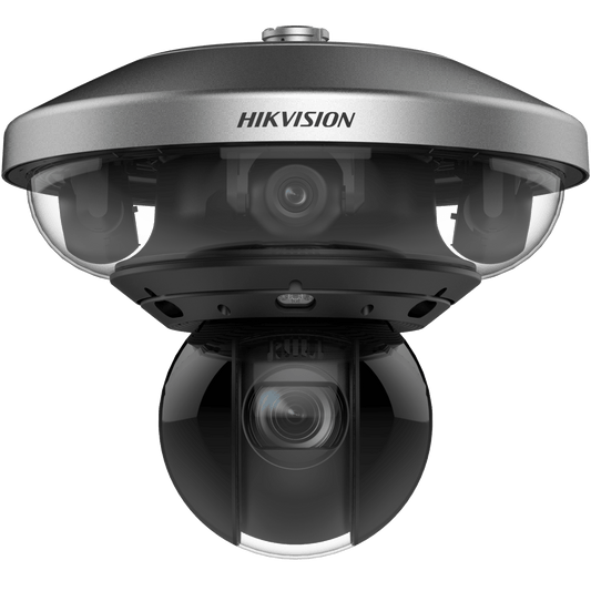 PanoVu Series / 1 PTZ 40X Zoom (4 Megapixel) + 8 Lentes 2.8 mm (360° / 32 Megapixel) / Posicionamiento 3D / Autoseguimiento 3.0 / Deep Learning / IP67 / IK10 / WDR 120 dB / Micro SD