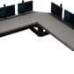 Consola Modular para Centros de Control | Superficie Endurance Plus 32 mm | Sistema Versa-Trak | Gestión Integrada de Cables | Estructura Acero y MDF | Expandible y Reconfigurable | Estructura Base de 48"/ 60"/ 72"