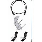 Antena LoRa Exterior Omnidireccional / 5dBi / Frecuencia 860-930 MHz / IP67 / Resistencia al Viento 200 km/h / Kit de Montaje en Poste / Cable Coaxial 1 metro