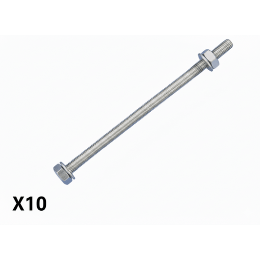 Kit de 10 tornillos para montar 1 separador de plástico.