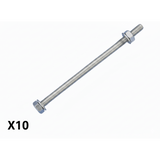 Kit de 10 tornillos para montar 1 separador de plástico.