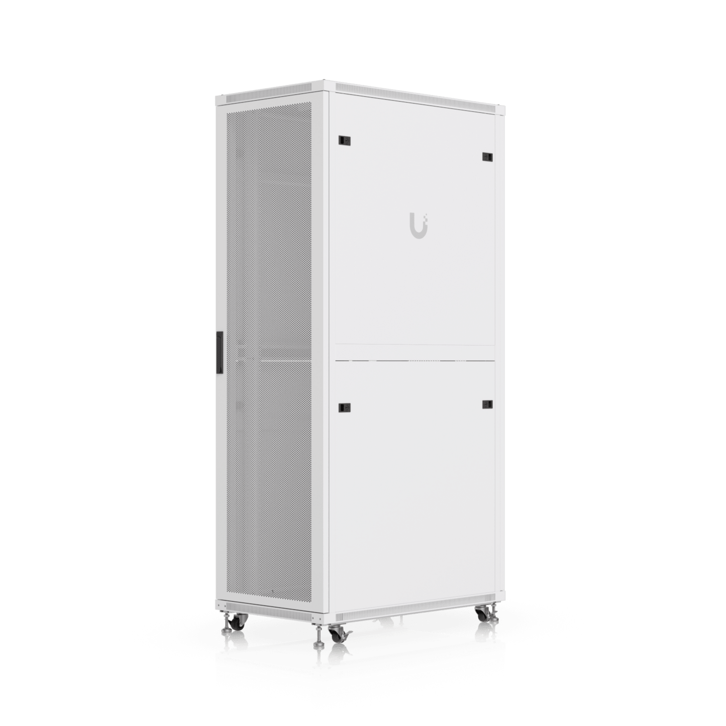 UACC Rack Cabinet 42U (600 × 1000 mm) – Gabinete de Piso Totalmente Ensamblado con Ventiladores Integrados, Paneles Removibles, Ruedas con Seguro y Puerta Frontal Perforada para Óptimo Flujo de Aire