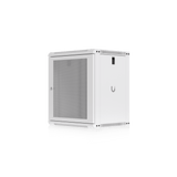 UACC Rack Cabinet 12U (550x 450 mm) - Gabinete Cerrado para Montaje en Pared con Puerta Frontal Perforada, Totalmente Ensamblado con Ventiladores Integrados y Paneles Removibles