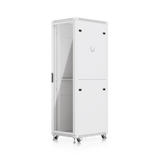 UACC Rack Cabinet 42U (600 × 800 mm) – Gabinete de Piso Totalmente Ensamblado con Ventiladores Integrados, Paneles Removibles, Ruedas con Seguro y Puerta Frontal de Vidrio Templado