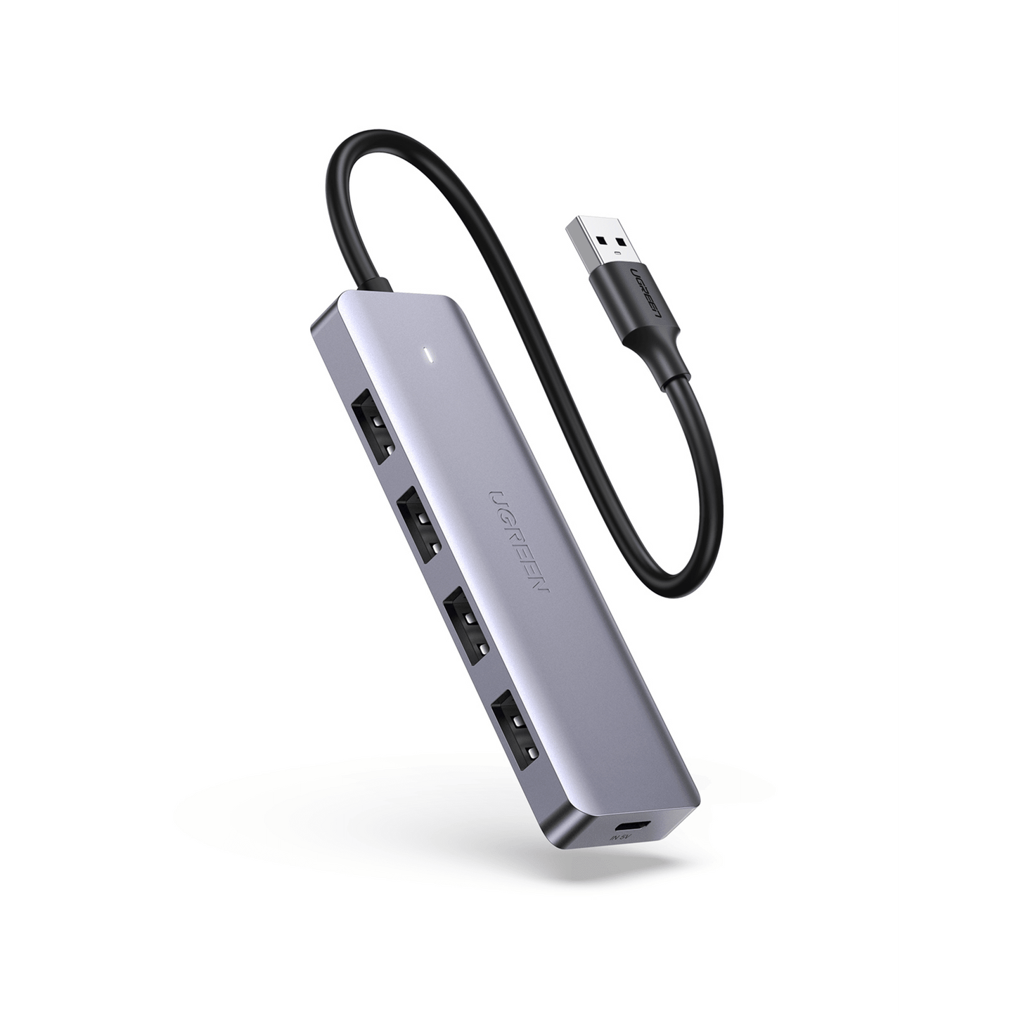 Hub USB 3.0 / Conversor USB-A a 4x USB-A 3.0 / 5 Gbps / Puerto Tipo-C para Alimentación / Protección Sobrecorriente y Cortocircuito / Compatible Windows Linux MAC OS