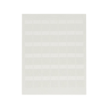 Hojas con 1000 Etiquetas Auto-laminadas para Impresora Láser/Inyección de Tinta, para Cables de 4.1 a 6.6 mm de Diámetro, Color Blanco