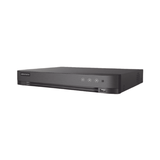 DVR 16 Canales TURBOHD + 8 Canales IP / 5 Megapixel Lite - 3K Lite / Salida Independiente HDMI - VGA / Audio de Dos Vías por Coaxitron / Reconocimiento Facial / ACUSENSE (Evista falsas alarmas) / 1 Bahía de Disco Duro / Salida de Video en Fu