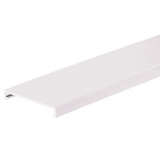 Tapa para Canaleta Ranurada, de 31.8 mm de Ancho, 1828.8 mm de Largo, Color Blanco
