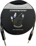 Cable 6.35mm a 3.5mm, conectores color negro MP3X-B - MTP3C-BG, length 3m