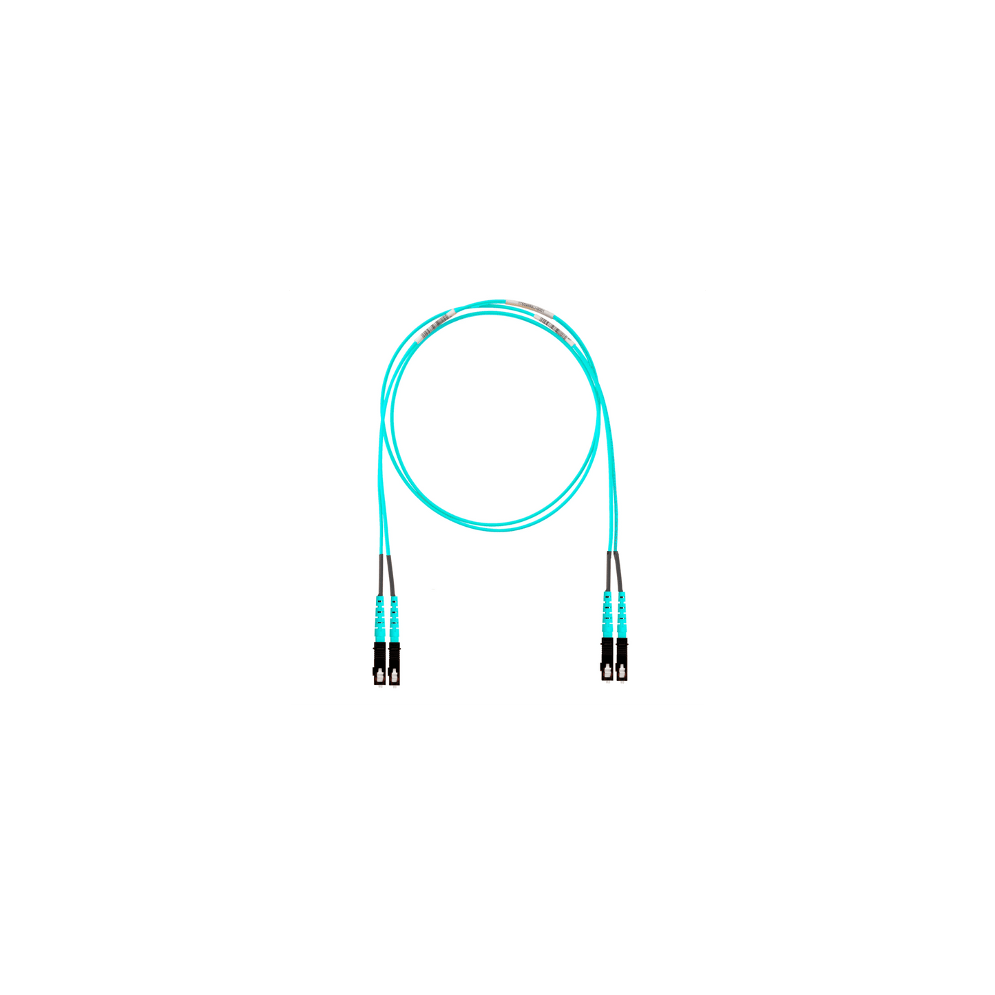Jumper de Fibra Óptica Multimodo 50/125 OM4, SC-SC Duplex, OFNR (Riser), Color Aqua, 3 Metros