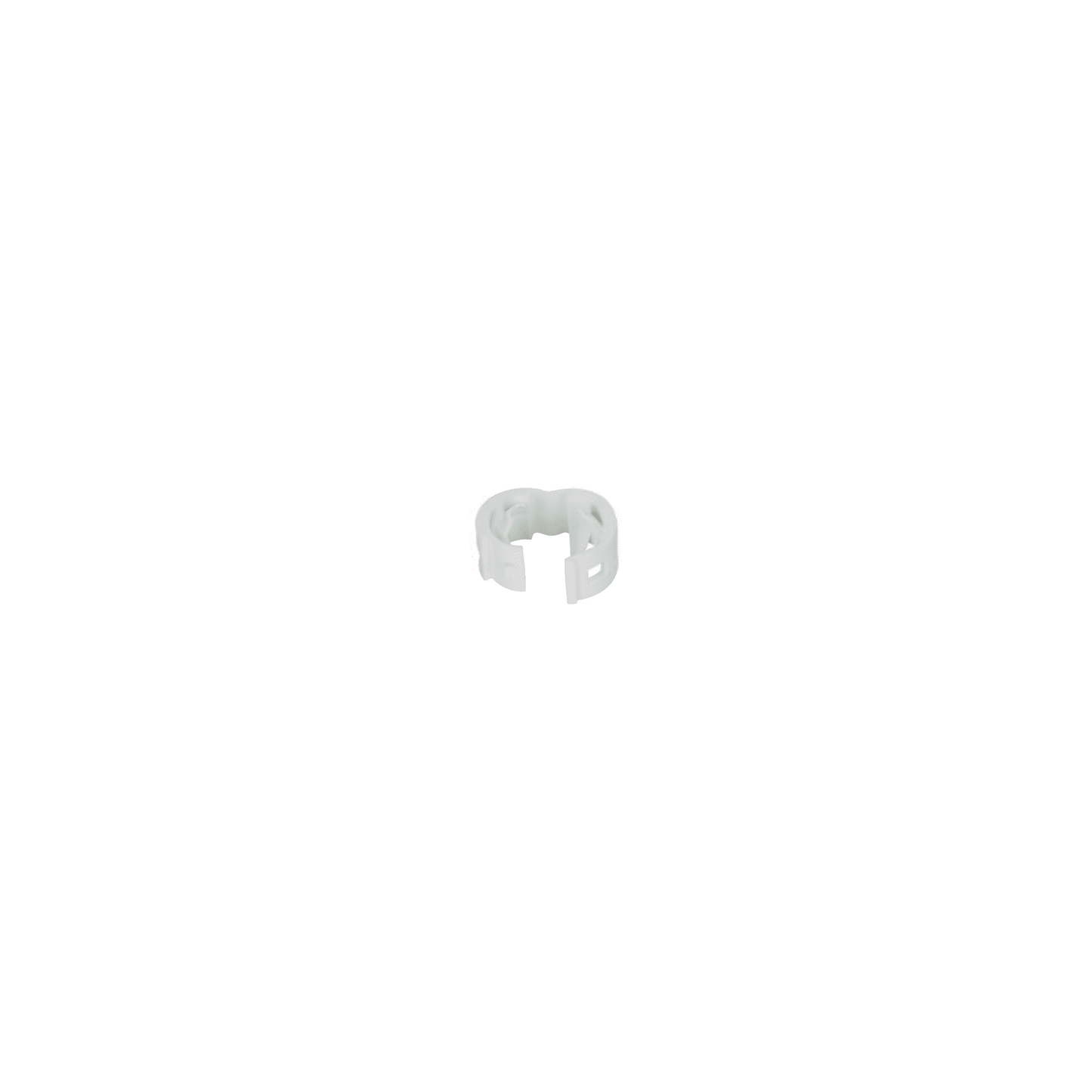 Kit de 25 Clips de Identificación Para Patch Cords, Compatible con Diámetros de 4.7 a 7.8 mm,  Color Blanco
