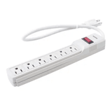 Multicontacto con Supresor de Picos 450 Joules, Voltaje de Entrada: 127 Vca NEMA 5-15P, Con 6 Salidas NEMA 5-15R.