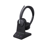 Diadema Inalámbrica Yealink WH64 DECT y Bluetooth con Capacidad de Hasta 32 Horas de Conversación