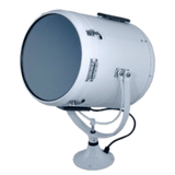 Reflector marino en pedestal mediano serie Solar Ray de 10" en carcasa color blanco