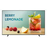 Televisor Business Samsung BEFX-H Series / 4K UHD (3840x2160) / Panel E-LED 43-85 Pulgadas / Brillo 300 nit / WiFi 5 y Bluetooth 5.3 / Smart TV Tizen / Crystal Processor 4K / HDR10+ / Sonido 20W 2CH / Operación 16/7 / VXT CMS y SmartThings Pro