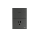 Placa con Interruptor Sencillo y 1 Toma  Corriente 10 -15 A 127 V  60 Hz.