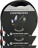Cable 3.5mm a 2 RCA, conectores negros, con diferenciador de blanco y rojo en RCA MT380-RD - MT380-WH - MTP3C-BG, length 5m