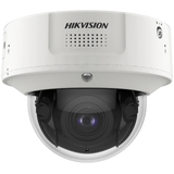 Domo IP 8 Megapixel / Lente Mot. 2.8 a 12 mm /  DARKFIGHTER / WDR 120 dB / IK10 / 30 mts IR / Conteo Facial / Detección Facial / Interior / PoE / Búsqueda por Atributos / Micrófono Integrado / Micro SD