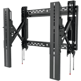 Soporte de Pared Universal Tijera SmartMount / Extensión 12 pulgadas (305 mm) / Carga Máxima 200 lb (90.7 kg) / Ajuste Tilt +15°/-2° con IncreLok / Patrón VESA 200x100 a 600x600 mm / Apertura Abierta para Cajas Empotradas / In