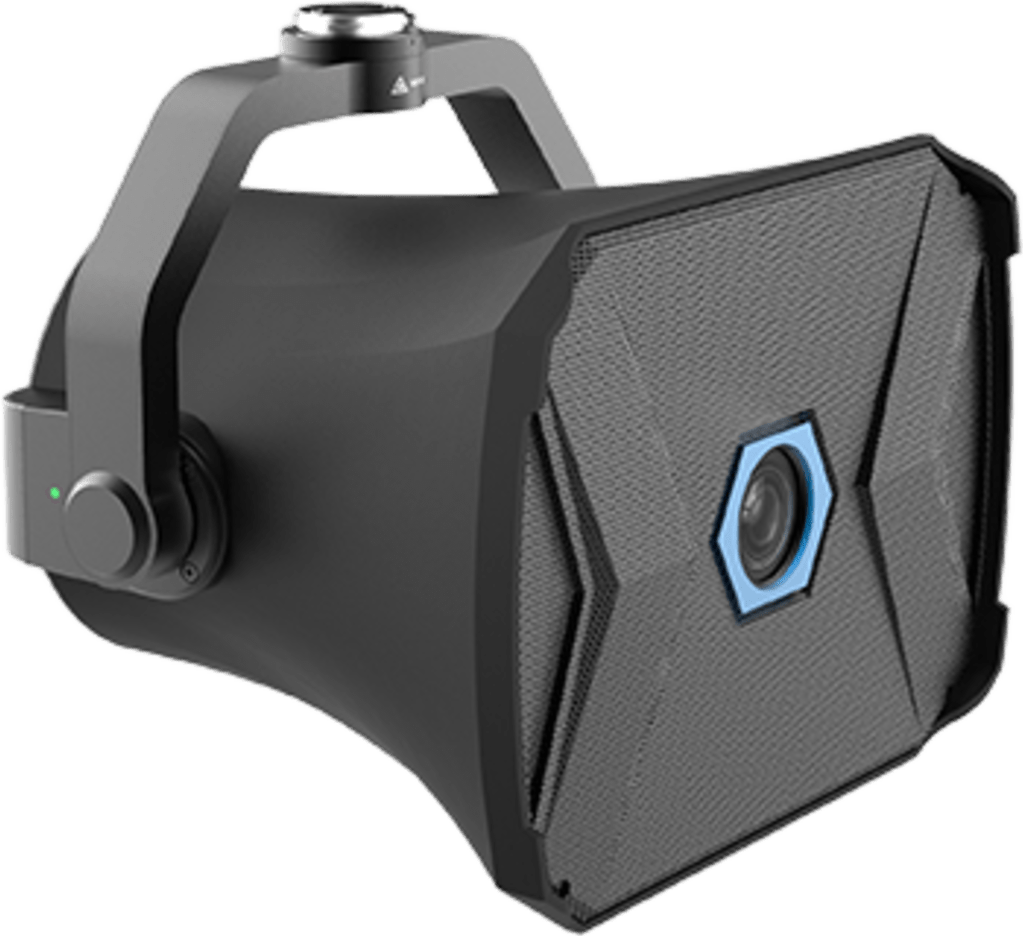 Sistema de Difusión Acústica para Dron, 140 dB de Potencia Máxima, Alcance Efectivo 1000 m, Cámara Full HD 1080P Incorporada, Gimbal 3 Ejes Anti-vibración, Compatible DJI M300/350 RTK