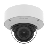 Cámara Domo AI IR 5MP / Motorizado Varifocal 3.3~9.3mm / Doble NPU / Análisis Inteligente / WDR 120dB / IR 50m / IP52 IK10 / PoE / Wisenet 9
