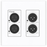 Extensor de Audio Analógico XLR a Dante® | 2 Entradas y 2 Salidas | Conversión Digital de Audio | PoE IEEE 802.3af | Phantom Power 48V | Latencia Configurable 1-5ms | Rango Dinámico >90dB