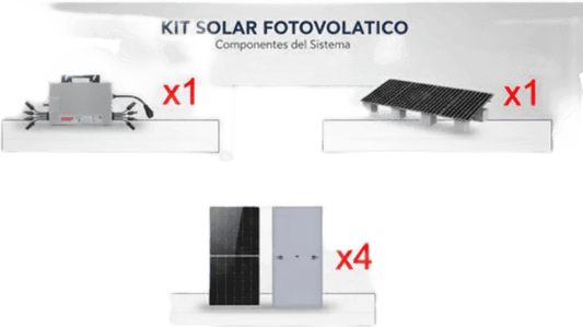 Kit Solar Interconexión  / 2.2 kW  220Vca / Microinversores NEP / Montaje Incluido
