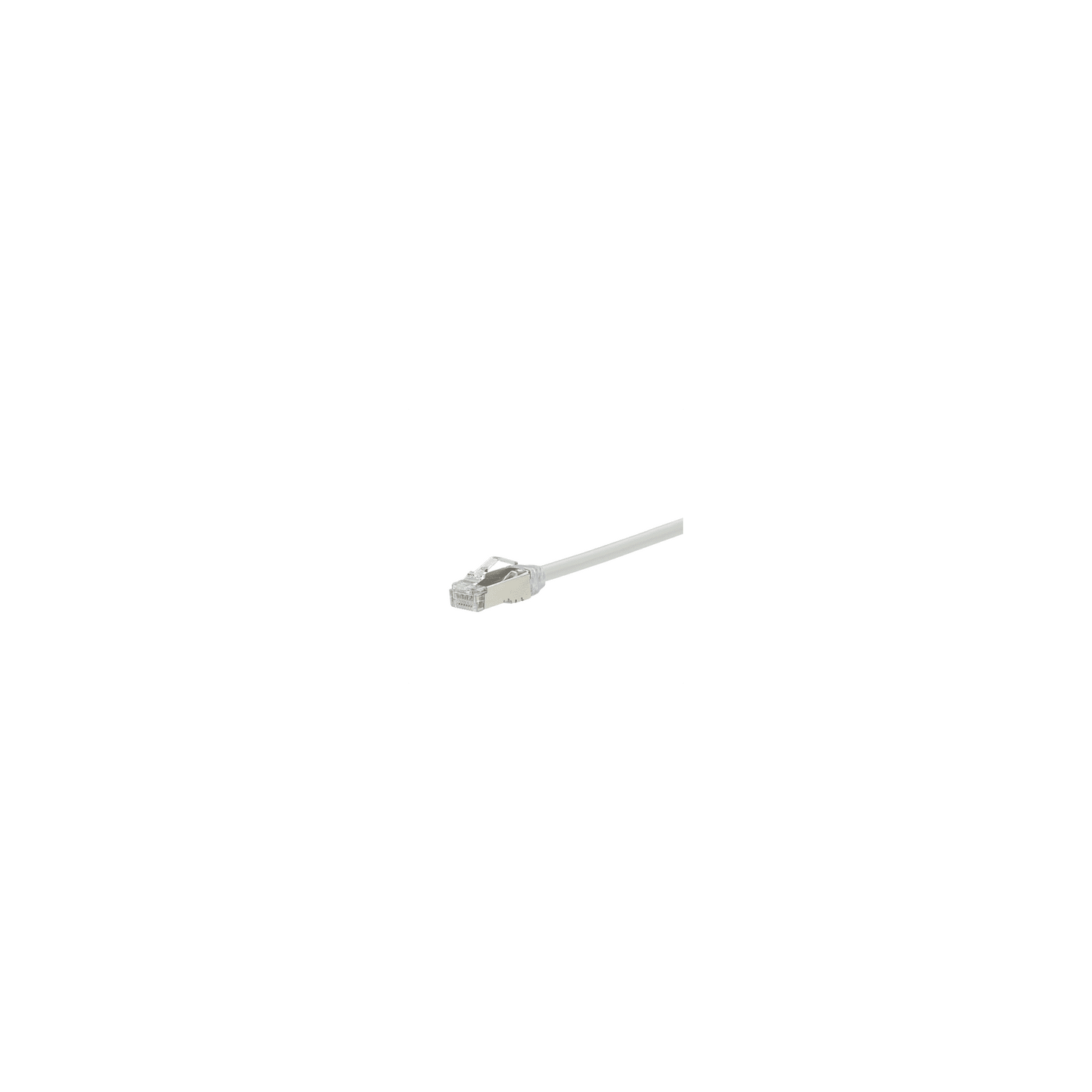Patch Cord Cat6A, Diametro Reducido 28 AWG, Blindado S/FTP, CM/LS0H, 0.5 m., Color Blanco
