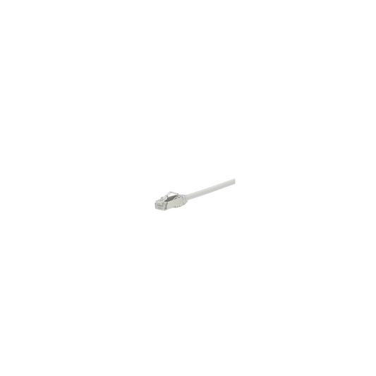 Patch Cord Cat6A, Diametro Reducido 28 AWG, Blindado S/FTP, CM/LS0H, 0.5 m., Color Blanco