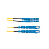 Jumper de Fibra Optica Monomodo 9/125 OS2, LC-SC Duplex, OFNR (Riser), Color Amarillo, 50 Metros