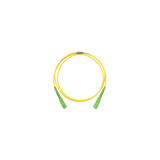 Jumper de Fibra Optica Monomodo 9/125 OS2, SC/APC-SC/APC Simplex, OFNR (Riser), Color Amarillo, 5 Metros
