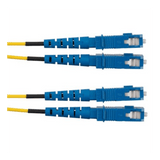 Jumper de Fibra Optica Monomodo 9/125 OS2, SC-SC Duplex, OFNR (Riser), Color Amarillo, 3 Metros