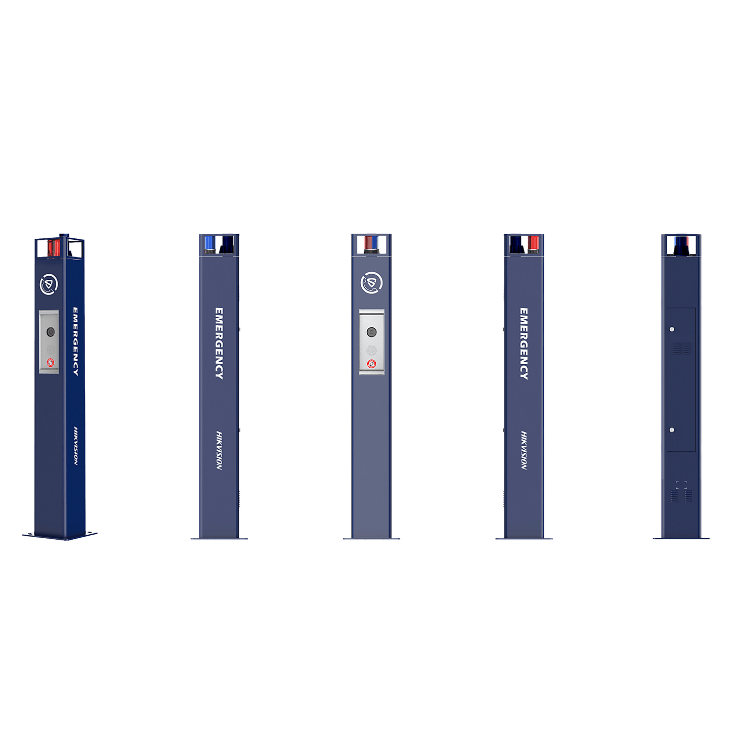 Estación de Pánico / Cámara IP 4MP / Audio Bidireccional 5 m / Micrófono Omnidireccional / Altavoz 30 W / Resistente a Vandalismo / IP66 / Montaje en Piso