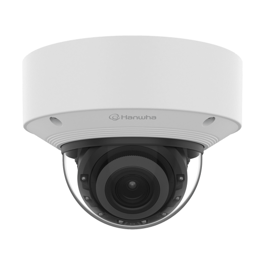 Cámara Domo 4K con IA, Antivandalica / Lente Motorizado de 4.4 a 9.3mm / P-Iris, WDR 120dB / Ranura SD / Conteo de personas y Vehiculos