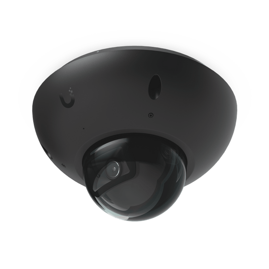 UniFi G6 Dome – Cámara 4K Antivandálica y Todo Clima con Sensor de 8 MP (1/1.8”), Motor de IA Multi-TOPS y Visión Nocturna Infrarroja de Largo Alcance, Color Negro