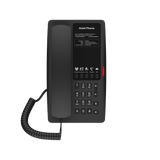 Teléfono IP WI-FI para Hotelería, Puerto USB-A para carga, 5 teclas programables para servicio rápido (Hotline), plantilla personalizable con PoE