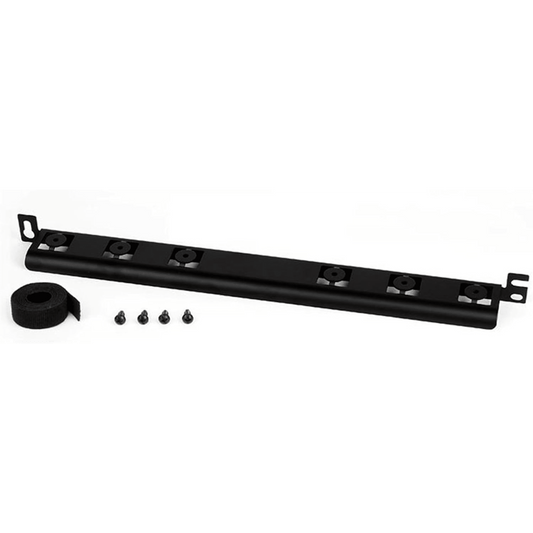 Barra para Aliviar Tensión o Peso Atrás de Patch Panel, Para Administración de 72 Cables, Color Negro